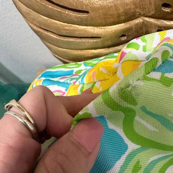 Lilly Pulitzer x Estee Lauder Lemon Printed Tote Shoulder Bag Lemons Fruit - Picture 6 of 6